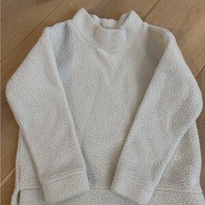 Vineyard Vines Kids White Sherpa Pullover